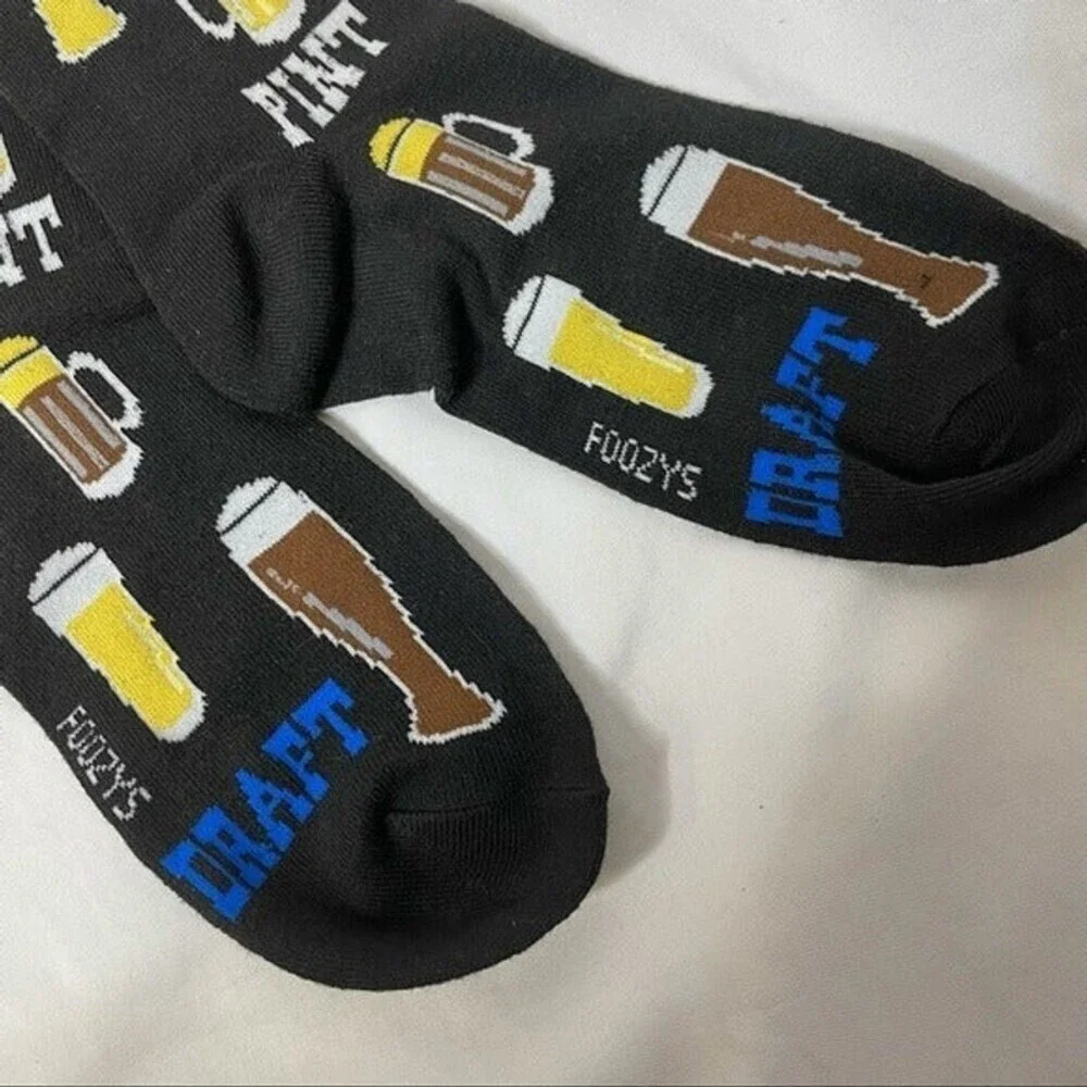 Pilsner/beer/draft NEW Super soft and stretchy knit crew socks SZ 9-12. Mid calf